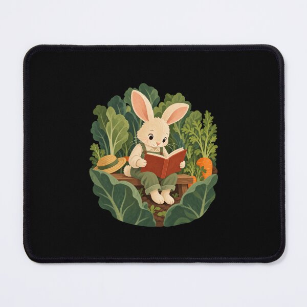 Item preview, Cozy Rabbit Reading in a Vegetable Garden designed and sold by AMICO77.