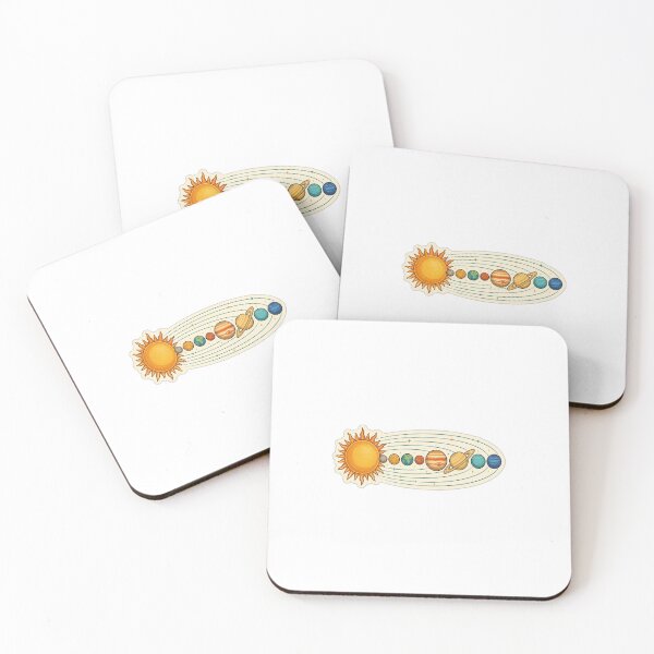 Item preview, Retro Solar System Planets Chart - Educational Astronomy Art designed and sold by LearnFunStore.