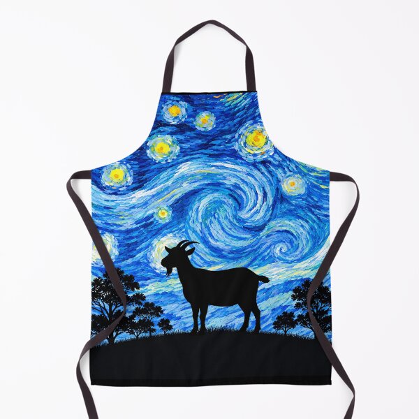 Item preview, Funny Goat Starry Night Painting Moon Star Zoo Boys Girls designed and sold by FurryHavenPH.