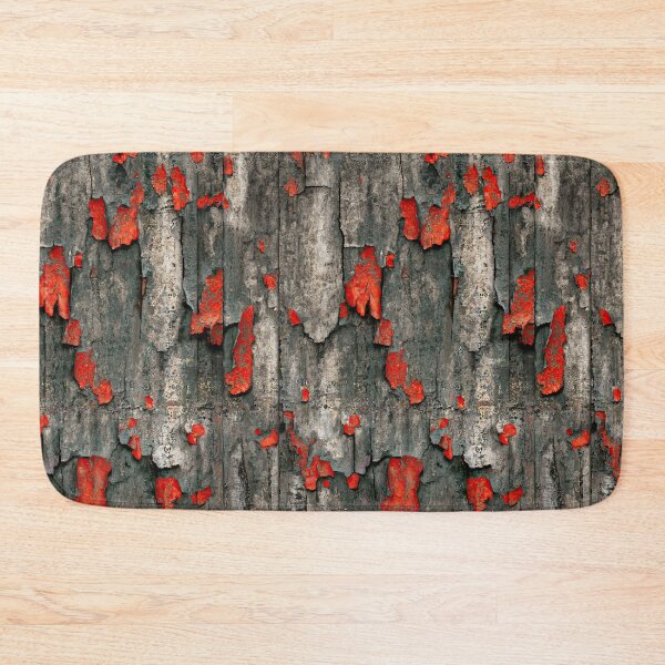 Item preview, Chipped Red Paint on Weathered Grey Timber designed and sold by Piotrek0001.