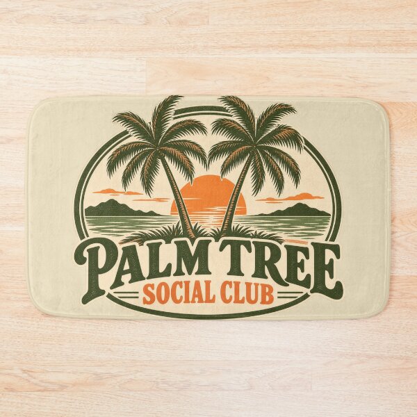 Item preview, Palm Tree Social Club Retro Badge designed and sold by AndyGordon125.