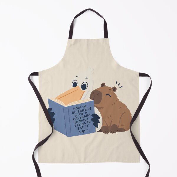 Item preview, Pelican x capybara friends reading a book designed and sold by The  Knick Knack Nook.
