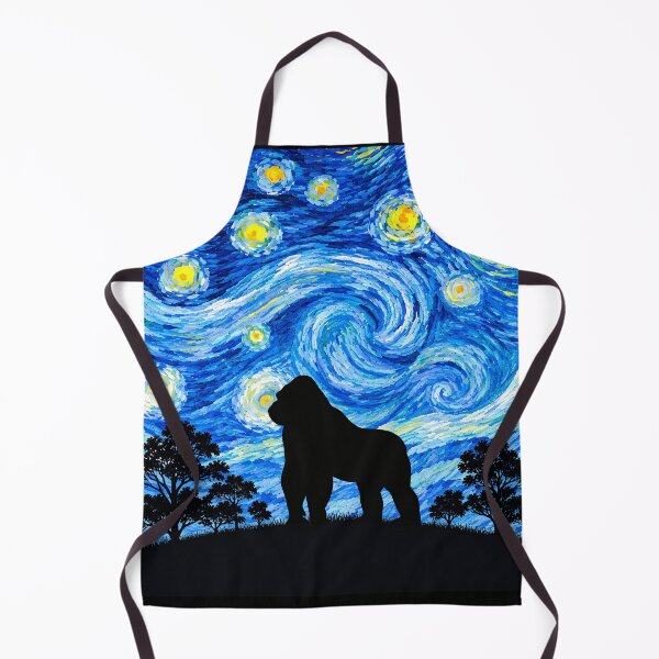 Item preview, Funny Gorilla Starry Night Painting Moon Star Zoo Boys Girls designed and sold by FurryHavenPH.