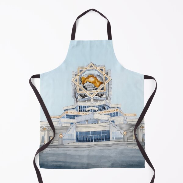 Item preview, Ashgabat Turkmenistan Watercolor – White Marble Cityscape designed and sold by POSTERIOCREW.