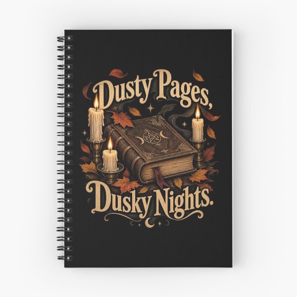Item preview, Dusty Pages Dusky Nights Vintage Spellbook Candles Halloween designed and sold by Neon Bones Studio.