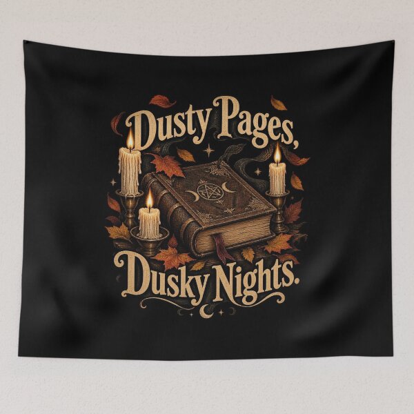 Item preview, Dusty Pages Dusky Nights Vintage Spellbook Candles Halloween designed and sold by Neon Bones Studio.