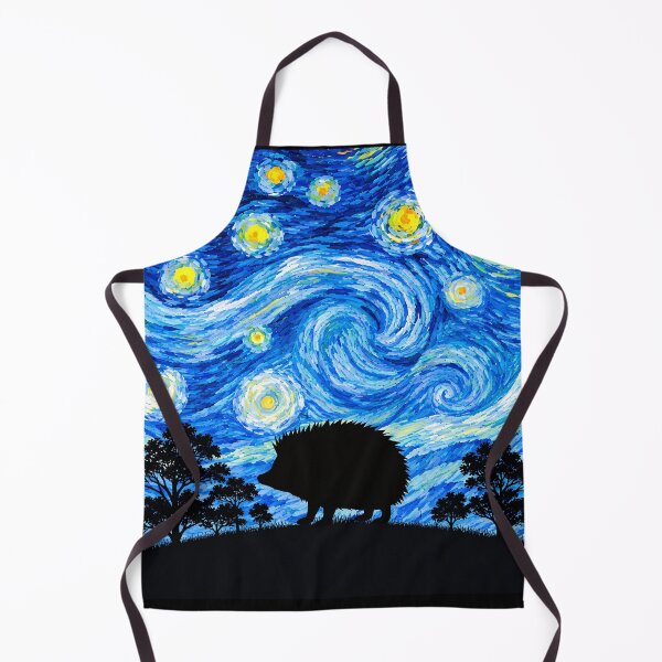 Item preview, Funny Hedgehog Starry Night Painting Moon Star Zoo Boys Girls designed and sold by FurryHavenPH.