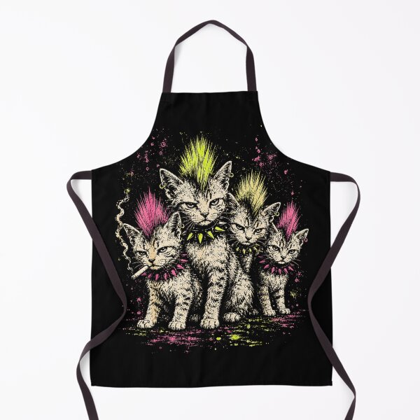 Item preview, Punk Cat Mohawk Spiked Collar Gothic Rock designed and sold by Byhergawaa.