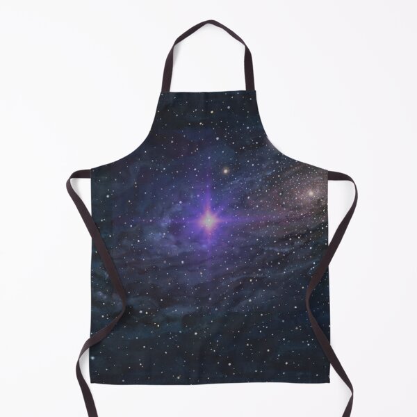 Item preview, Galactic Crescent Moon and Purple Nebula Stargazing Art designed and sold by bakosshops.