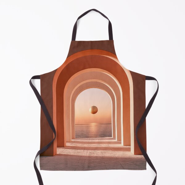 Item preview,  Terracotta Sunset Arches and Golden Sun Minimalist Print designed and sold by MargaretWiktor.