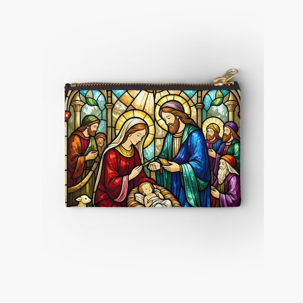 Item preview, Classic Stained Glass Nativity Scene designed and sold by Sybille-Yates.
