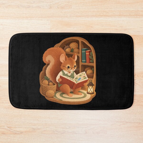 Item preview, Cozy Squirrel Reading an Illustrated Guide designed and sold by AMICO77.