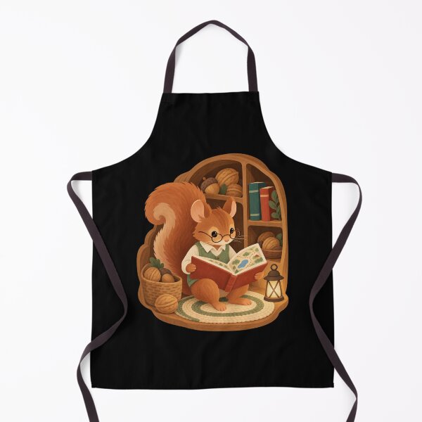 Item preview, Cozy Squirrel Reading an Illustrated Guide designed and sold by AMICO77.