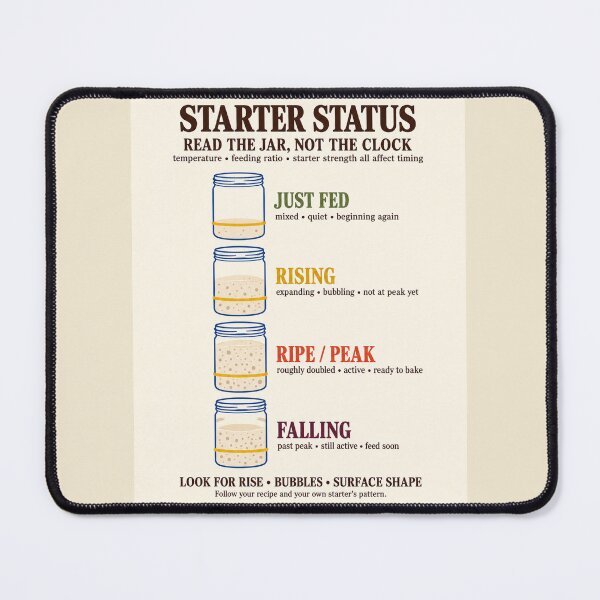 Item preview, Starter Status – Sourdough Starter Stage Guide designed and sold by astersgraphics.