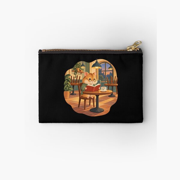 Item preview, Cozy Hamster Reading in a Cafe After Closing designed and sold by AMICO77.