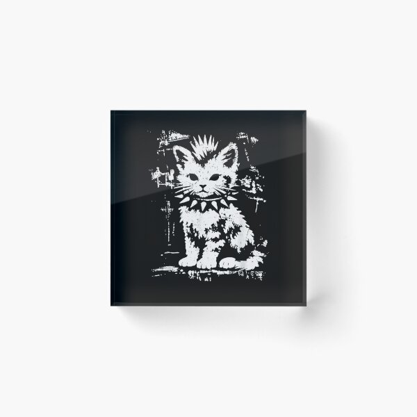 Item preview, Punk Cat Mohawk Spiked Collar Gothic Rock designed and sold by Byhergawaa.