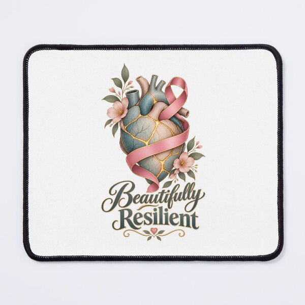 Item preview, Beautifully Resilient Kintsugi Gold Heart Cancer Survivor designed and sold by UniversPlant | Blooming with Hope.