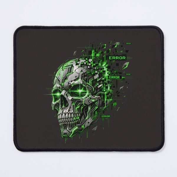Item preview, Neon Cyber Skull Error designed and sold by AwesomeBeyondLimits.
