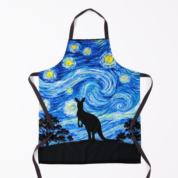 Item preview, Funny Kangaroo Starry Night Painting Moon Star Zoo Boys Girls designed and sold by FurryHavenPH.