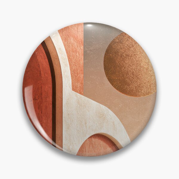 Item preview, Terracotta Staircase and Golden Sphere Minimalist Architecture Print designed and sold by MargaretWiktor.