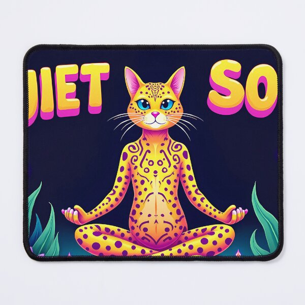 Item preview, Quiet Soul Meditating Yoga Cat   designed and sold by JUANshop0331.