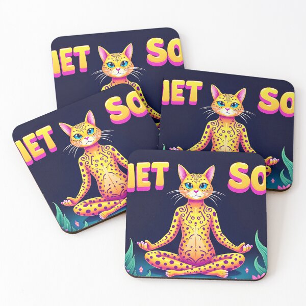 Item preview, Quiet Soul Meditating Yoga Cat   designed and sold by JUANshop0331.