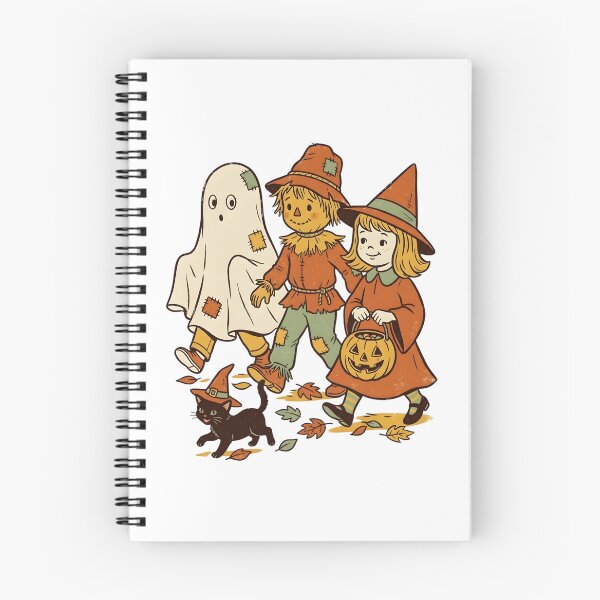 Item preview, Vintage Trick or Treat Kids Halloween Illustration designed and sold by ArtLabCreations.