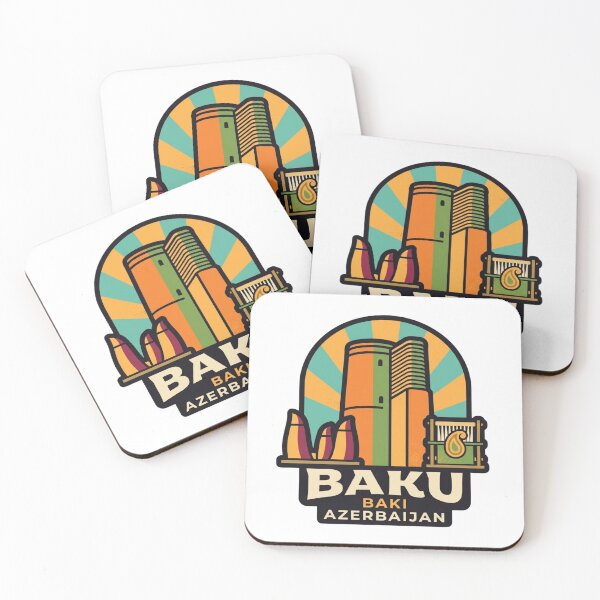 Item preview, Baku Azerbaijan Vintage Emblem, Maiden Tower Carpet Loom Souvenir designed and sold by raedattia.