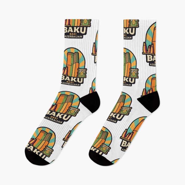 Item preview, Baku Azerbaijan Vintage Emblem, Maiden Tower Carpet Loom Souvenir designed and sold by raedattia.