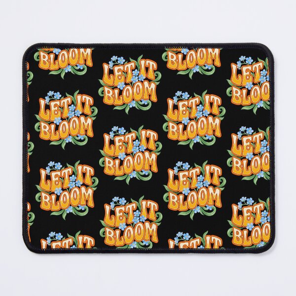 Item preview, Retro Let It Bloom Groovy Floral Typography designed and sold by PrintivoraHub.
