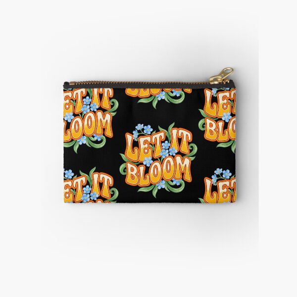 Item preview, Retro Let It Bloom Groovy Floral Typography designed and sold by PrintivoraHub.