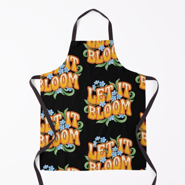 Item preview, Retro Let It Bloom Groovy Floral Typography designed and sold by PrintivoraHub.