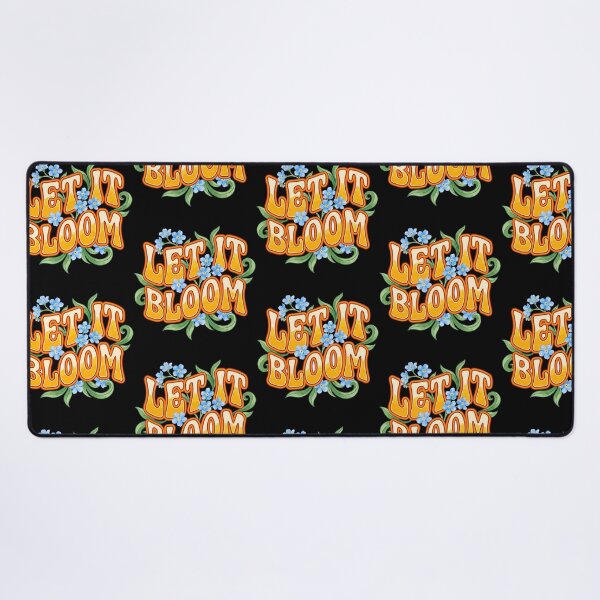 Item preview, Retro Let It Bloom Groovy Floral Typography designed and sold by PrintivoraHub.