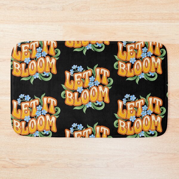 Item preview, Retro Let It Bloom Groovy Floral Typography designed and sold by PrintivoraHub.