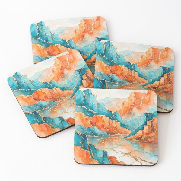 Item preview, Atuel Canyon in Watercolor - Argentine Landscapes designed and sold by Esencia Argentina.