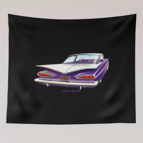 Item preview, 1959 Impala rear purple no text Kustom, Hot Rod, Muscle Car designed and sold by Elegant Customs.