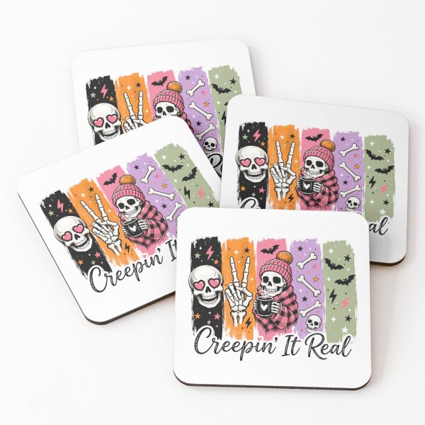 Item preview, Creepin It Real Cozy Skeleton Halloween Coffee designed and sold by CleanDecor.