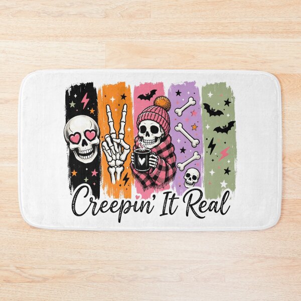 Item preview, Creepin It Real Cozy Skeleton Halloween Coffee designed and sold by CleanDecor.