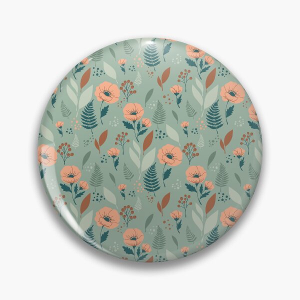 Item preview, Cozy Peach & Sage Wildflowers designed and sold by Foximsy.