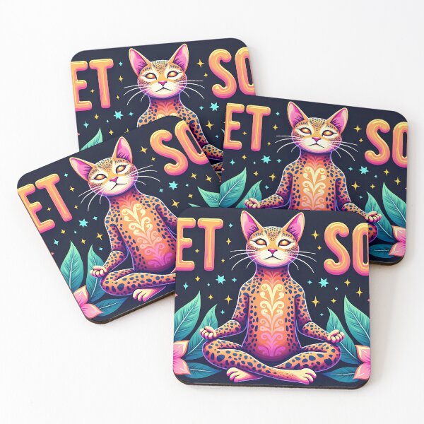 Item preview, Quiet Soul Meditating Yoga Cat   designed and sold by JUANshop0331.