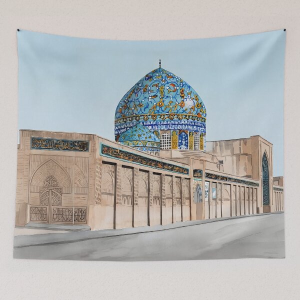 Item preview, Baghdad Iraq Watercolor Print – Middle Eastern Cityscape Art designed and sold by POSTERIOCREW.