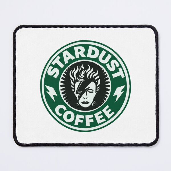 Item preview, Stardust Coffee Glam Rock Parody Logo designed and sold by DomenicCrist.