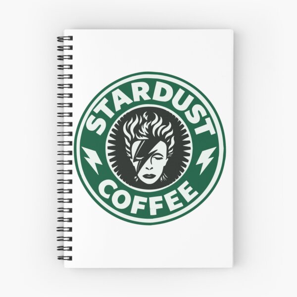 Item preview, Stardust Coffee Glam Rock Parody Logo designed and sold by DomenicCrist.