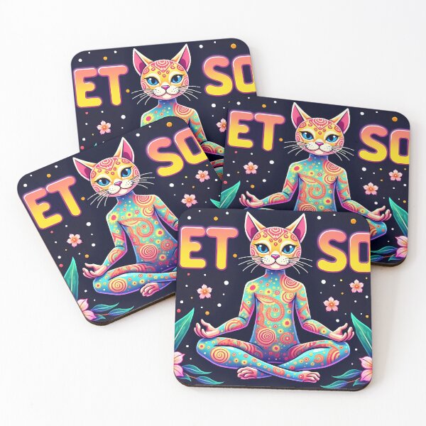 Item preview, Quiet Soul Meditating Yoga Cat    designed and sold by JUANshop0331.