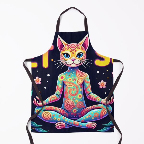 Item preview, Quiet Soul Meditating Yoga Cat designed and sold by JUANshop0331.