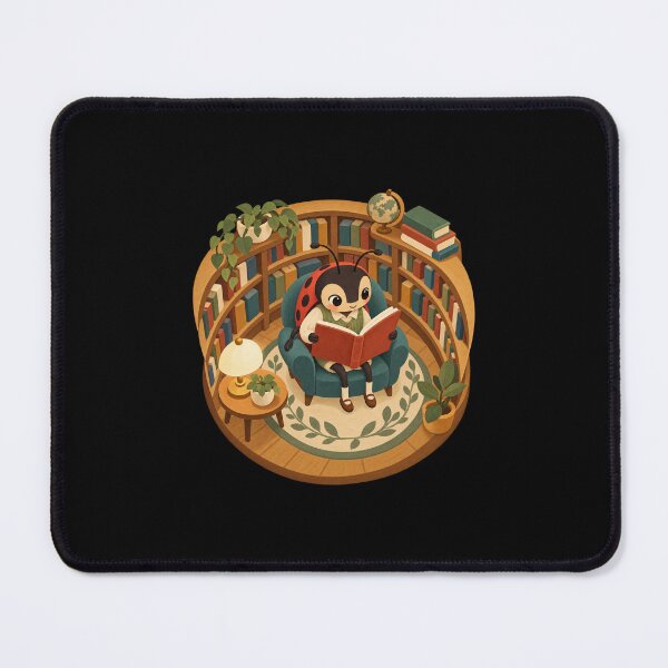 Item preview, Cozy Ladybug Reading in a Round Library designed and sold by AMICO77.