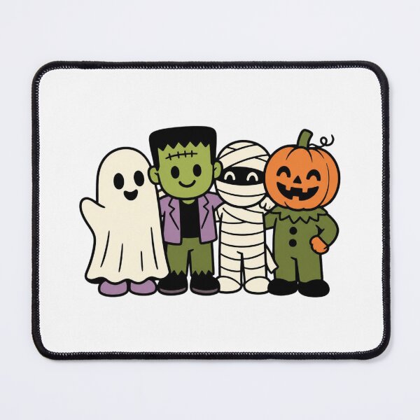 Item preview, Cute Halloween Monster Squad Friends Trick Or Treat Sticker Art designed and sold by wildsilencee.