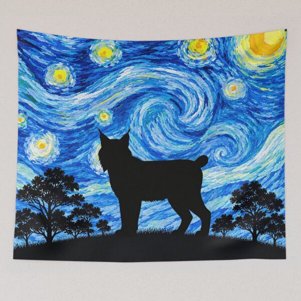 Item preview, Funny Lynx Starry Night Painting Moon Star Zoo Boys Girls designed and sold by FurryHavenPH.