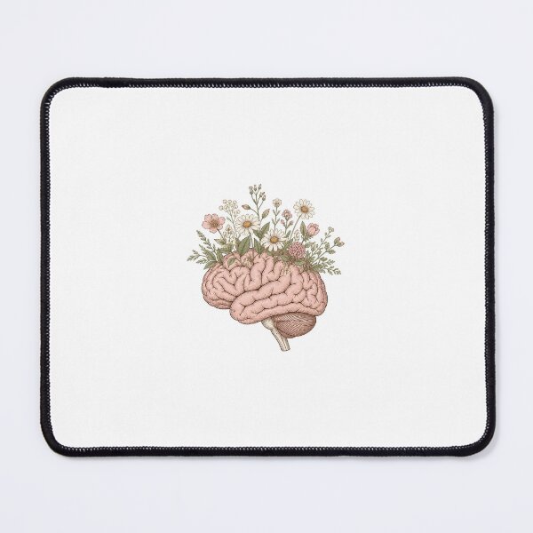 Item preview, Botanical Brain with Wildflowers - Growth Mindset Psychology designed and sold by LearnFunStore.