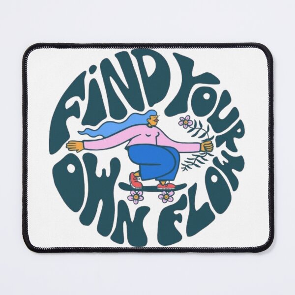 Item preview, Find Your Own Flow Retro Skateboard Character Art designed and sold by AtomaïLuna.